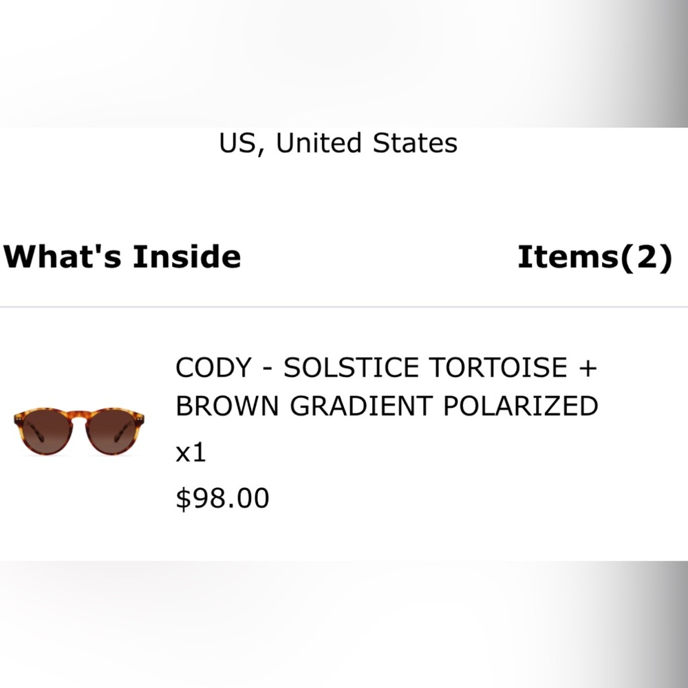 Tortoise Shell Diff Sunglasses - Never Worn - image 3